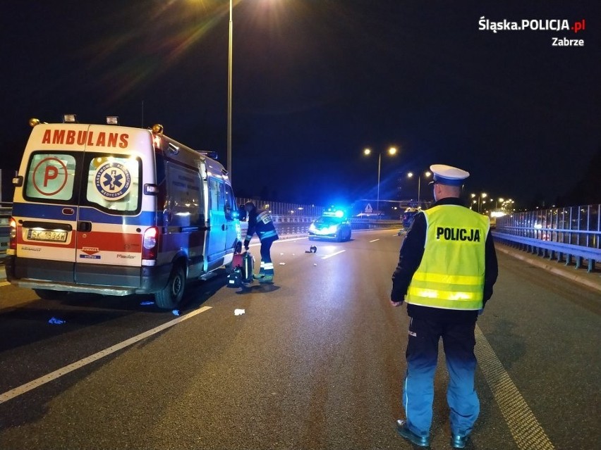 Na zabrzańskim odcinku Drogowej Trasy Średnicowej 28-letni...