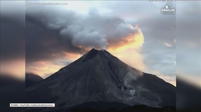 Erupcja wulkanu Colima