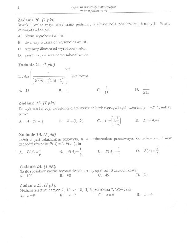 MATURA 2015. MATEMATYKA "Wyciekły arkusze, "znamy zadania",...