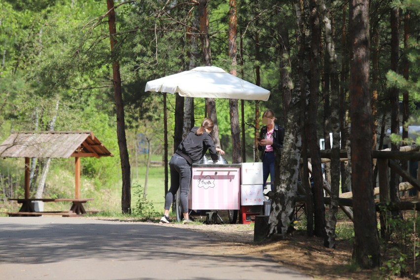 Park Gródek w Jaworznie podczas weekendu odwiedziły tłumy....