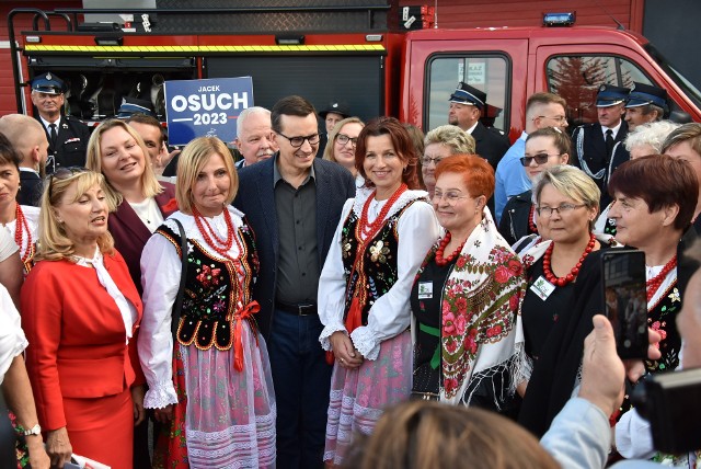 Wizyta premiera Mateusza Morawieckiego w Czaplach Wielkich