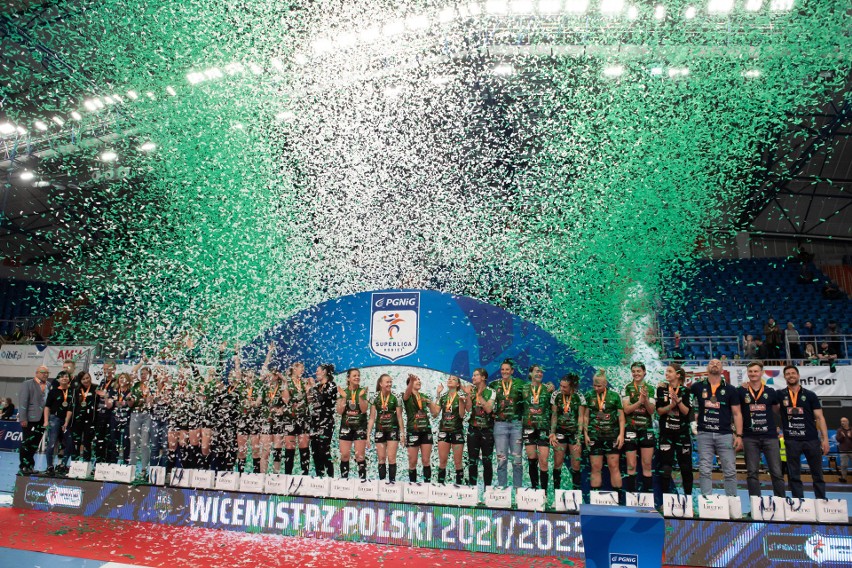 Szczypiornistki MKS FunFloor Perły Lublin pewną wygraną ze Startem Elbląg zakończyły sezon. Zobacz zdjęcia 