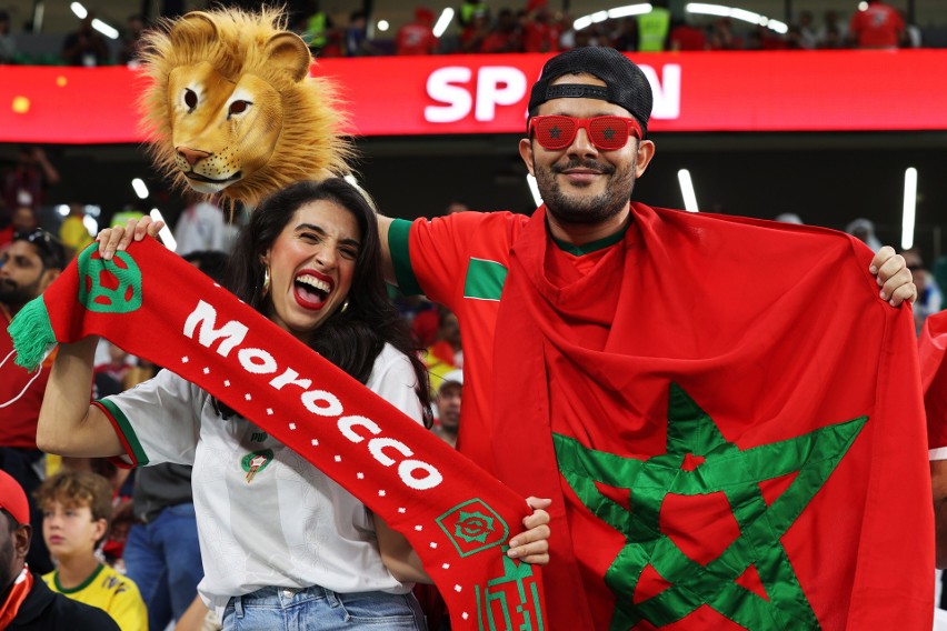 MŚ 2022. Marokańczycy jak zawsze żywiołowo dopingowali...