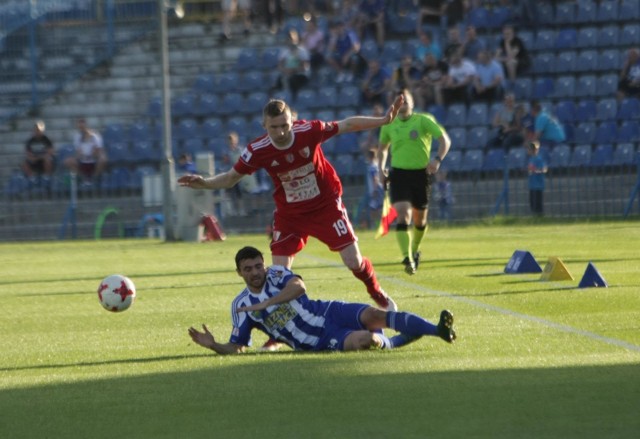 20.04.2018 chorzowruch chorzow pogon siedlce mecz 1 liga nice niebiescymarzena bugala- azarko /dziennik zachodni/ polska press *** local caption *** 