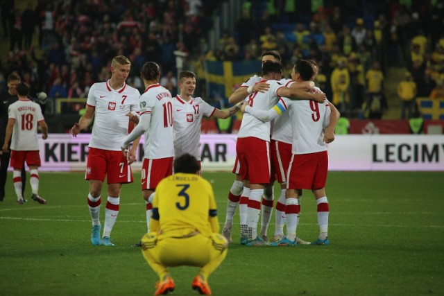 29.03.2022 chorzowmecz polska szwecja stadion slaski reprezentacja polskimecz o awans do mistrzostw swiataradosc z awansu fot. marzena bugala-astaszow/ /dziennik zachodni/ polska press