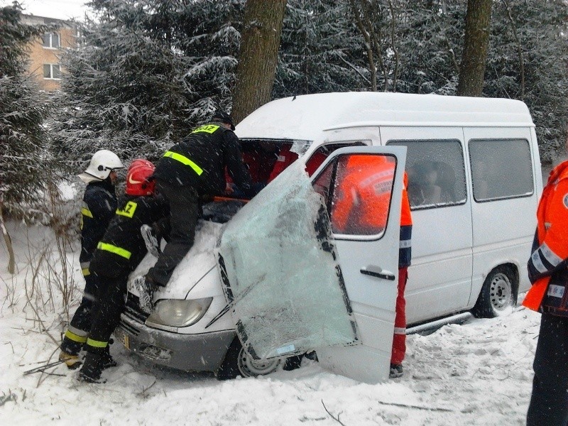 Strażacy podczas akcji ratunkowej