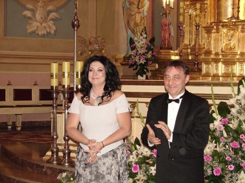 Alicja Węgorzewska i Robert Grudzień w Jedlińsku