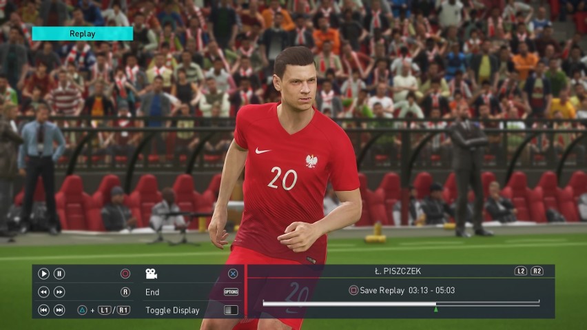 Reprezentacja Polski w grze Pro Evolution Soccer 2018 jest w...