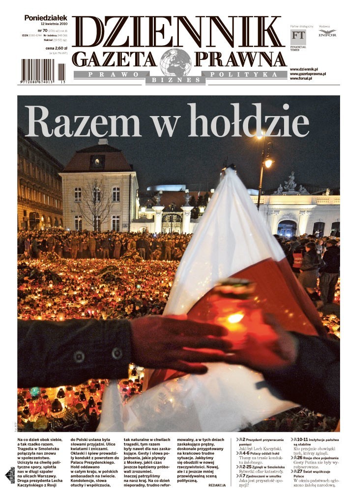 Polskie gazety o katastrofie smoleńskiej