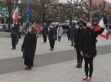 Strajk kobiet w Szczecinie. Patriotyczne spotkanie na pl. Adamowicza. ZDJĘCIA - 11.11.2020