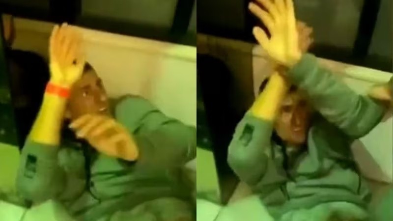 Stopklatki z wideo obrazującego pobicie Bernarda Tomica
