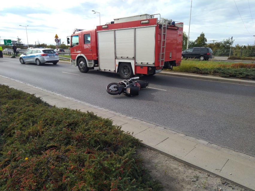Wypadek na Strzegomskiej. Nie żyje motocyklista