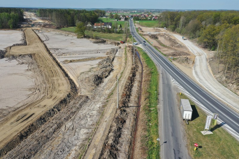 Postęp prac na obwodnicy Niemodlina.