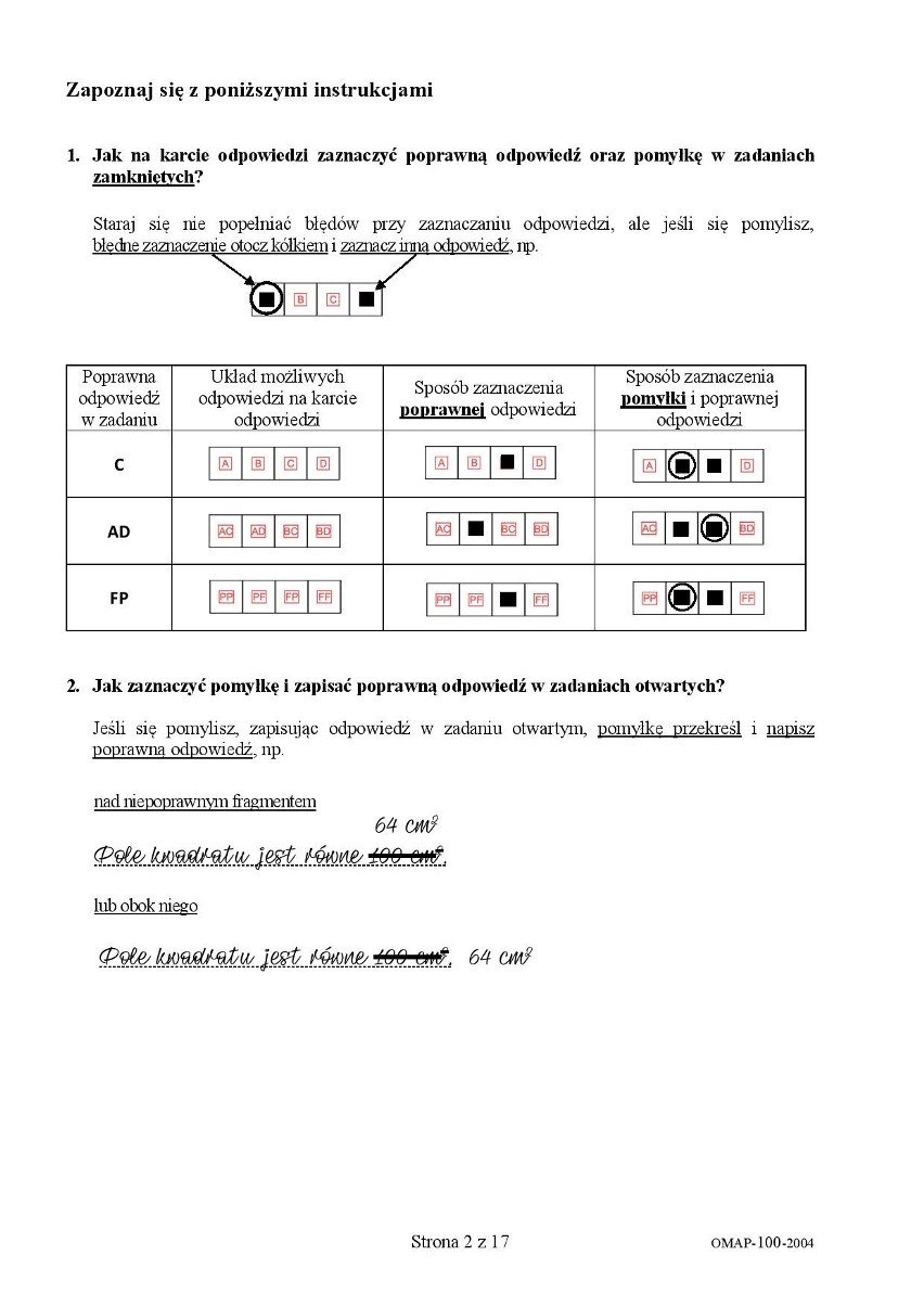 Egzamin ósmoklasisty - matematyka: Odpowiedzi i arkusz z...