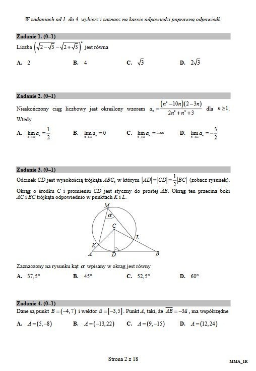 Matematyka Rozszerzona 2017. Oficjalne arkusze CKE i...