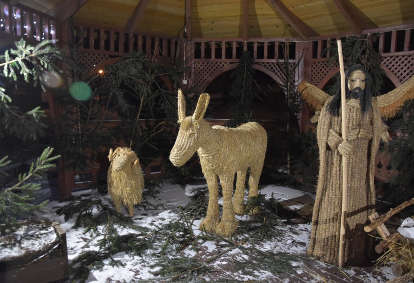 Nietypowa szopka bożonarodzeniowa w Rymanowie-Zdroju. Jednych przeraża, innych fascynuje. Dlaczego? [ZDJĘCIA]