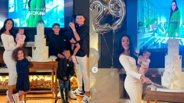 Georgina Rodriguez obchodziła swoje 29 urodziny z Cristiano Ronaldo i ich dziećmi w ekskluzywnej restauracji w stolicy Arabii Saudyjskiej