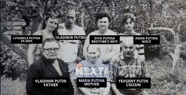 Władimir Putin i jego krewni.