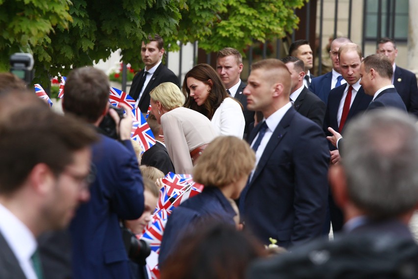 Książę William i Kate Middleton w Warszawie [ZDJĘCIA] Spotkanie z parą prezydencką i warszawiakami