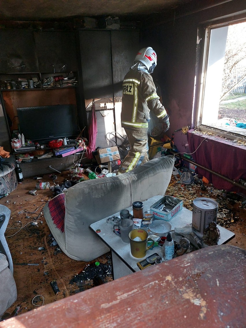 W domu jednorodzinnym w Raciniewie zapaliły się dwie kanapy