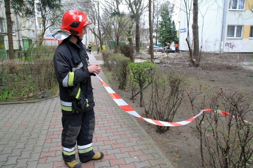 Skutki wichury we Wrocławiu. Wciąż wszystkie zastępy strażaków w akcji (ZDJĘCIA)
