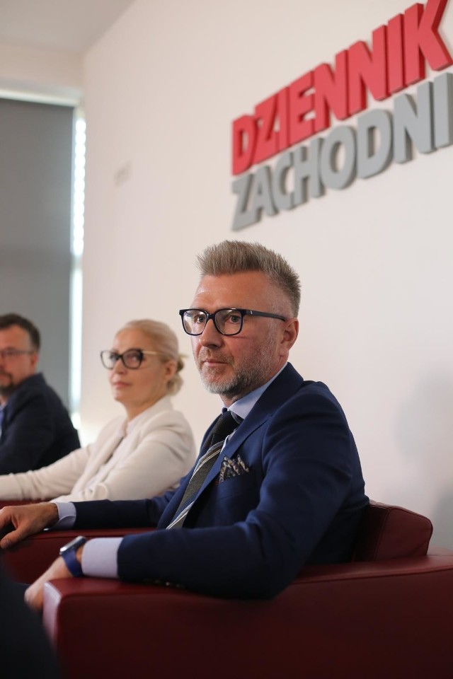 Debata kandydatów na prezydenta Katowic w siedzibie Dziennika Zachodniego