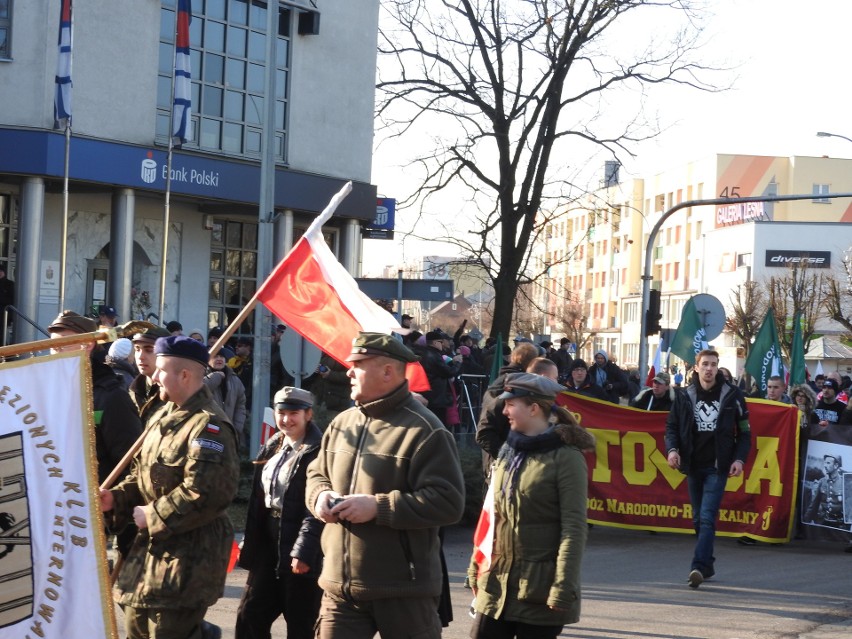 Tak wyglądał I Marsz Żołnierzy Wyklętych w Hajnówce i...