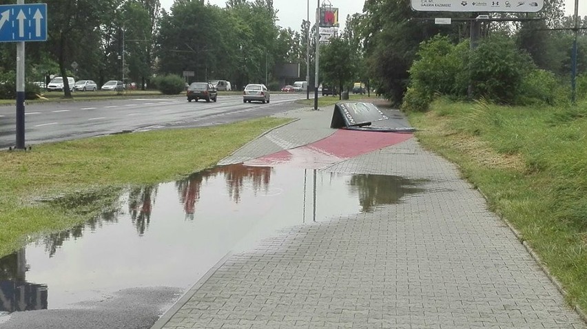 Burza i ulewa w Krakowie. Po wielkiej burzy jaka przeszła...