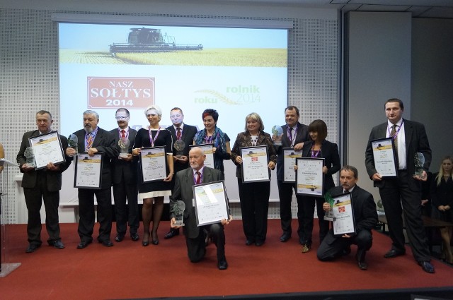 Laureaci edycji 2014 plebiscytów Rolnik Roku i Nasz Sołtys