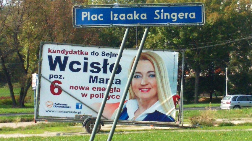 Wybory 2015. Banery i plakaty szpecą Lublin. Niektóre wiszą nielegalnie (ZDJĘCIA)