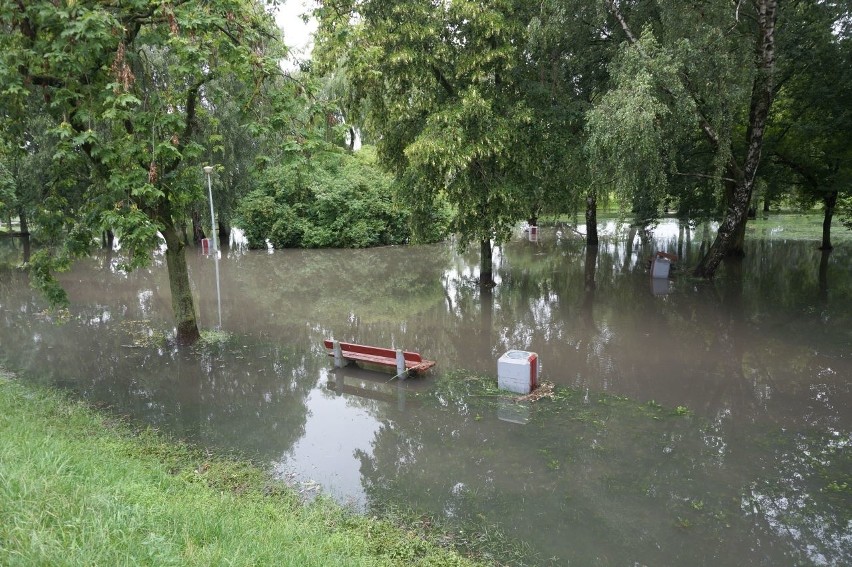 Białystok. Park Antoniuk zmienił się w jezioro (zdjęcia)