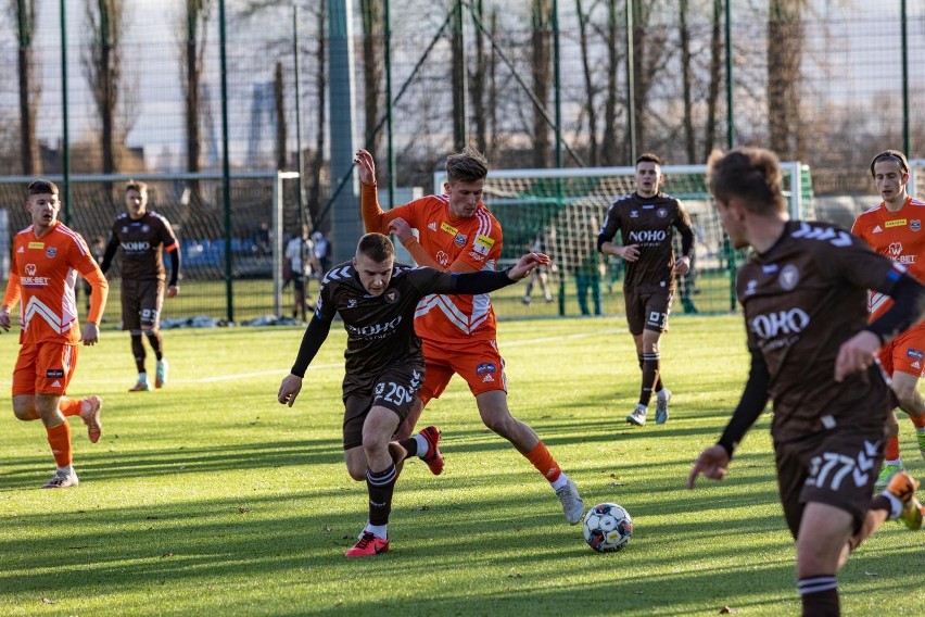 14.01.2023, Kraków: sparing garbarnia Kraków - Bruk-Bet...