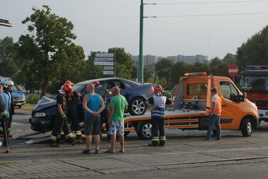 Wypadek w Będzinie: Na skrzyżowaniu al. Kołłątaja i ul. 11...