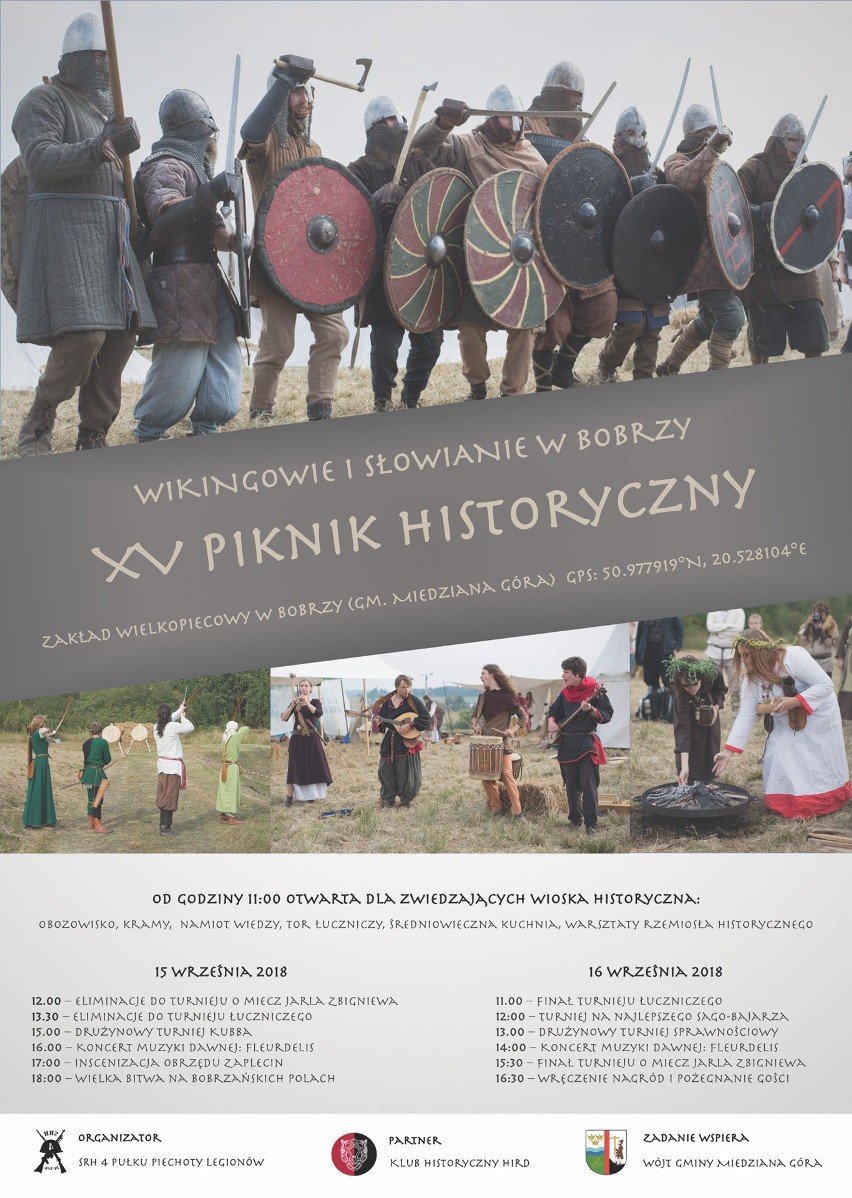 Wikingowie i Słowianie będą walczyć w Bobrzy. W weekend 15-16 września będzie tam XV Piknik Historyczny 