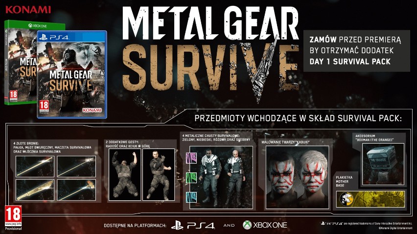 Metal Gear Survive: Premiera w lutym