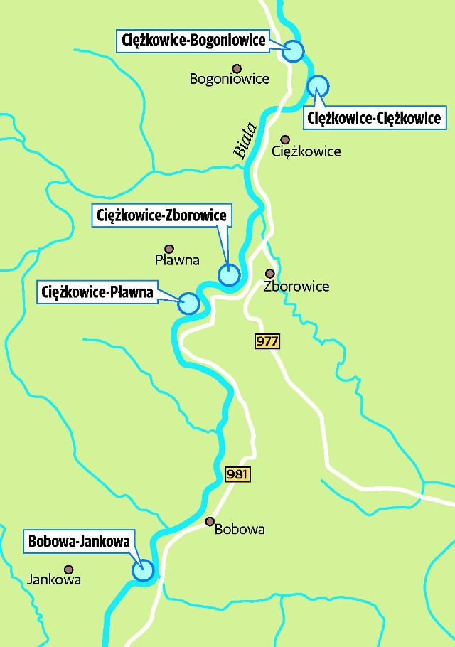 Pięć polderów wyznaczono między Bobową a Zborowicami. Przy Białej powstaną tam naturalne rozlewiska
