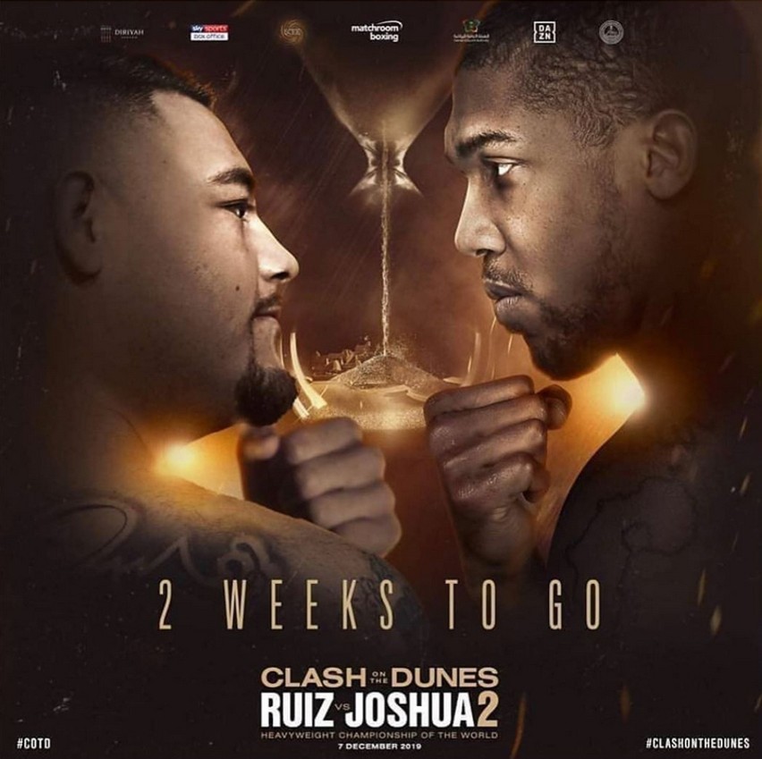 Walka Joshua - Ruiz odbędzie się w sobotę wieczorem....