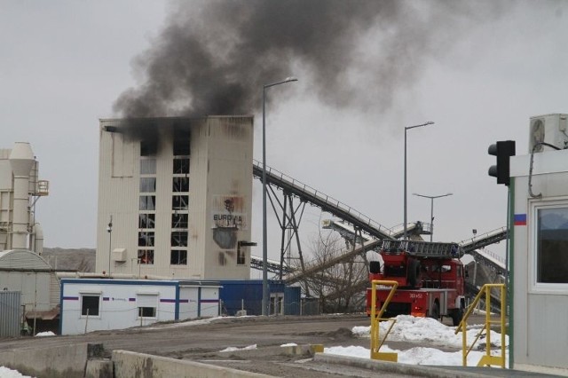 Pożar w kopalni Wiśniówka pod Kielcami 