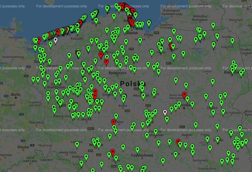 [sc]Sinice nad Bałtykiem: MAPA ONLINE. Gdzie się kąpać w...