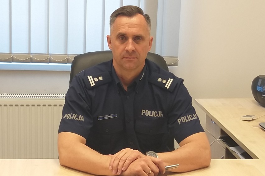 Insp. Tomasz Lubiejewski, szef Komendy Miejskiej Policji w...