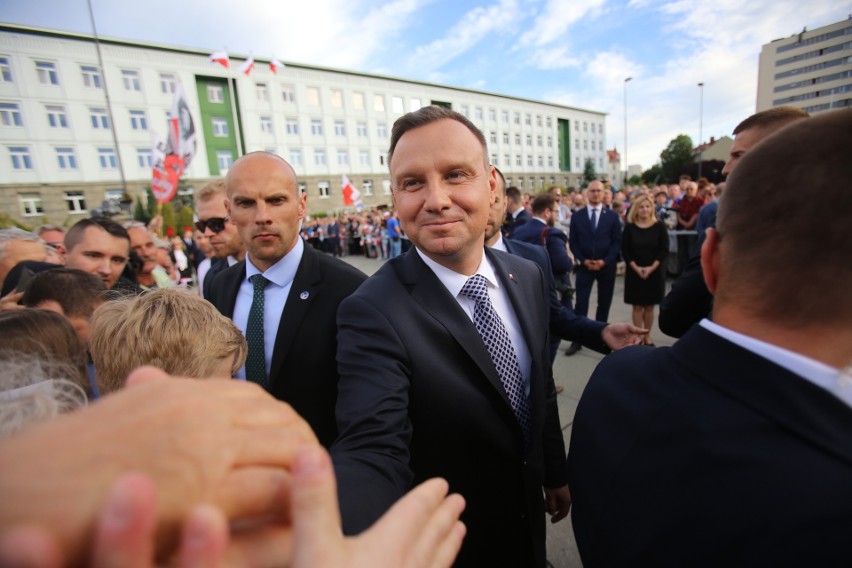 Prezydent Andrzej Duda chwali "dobrą robotę w Gliwicach" i...