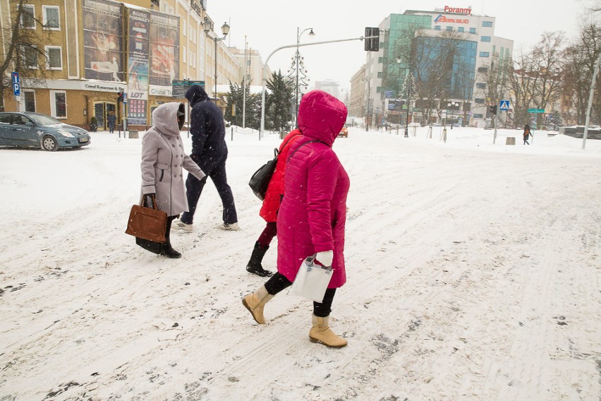Zima 2017 w Białymstoku. Sypnęło śniegiem. Mrozy też wracają