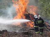 Pożar w Krupskim Młynie. Pali się las. 2 śmigłowce w akcji