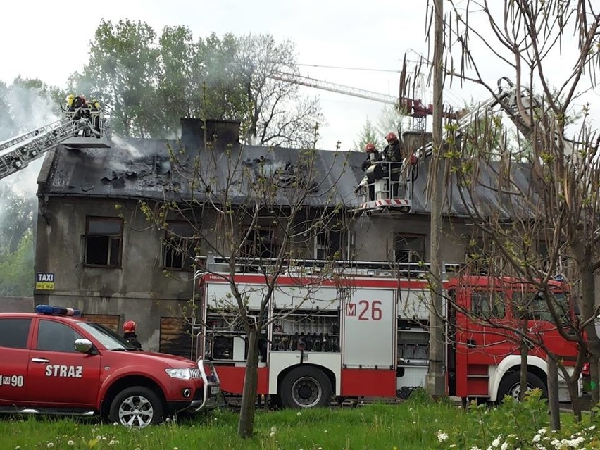 Pożar przy ulicy Staromiejskiej w Radomiu