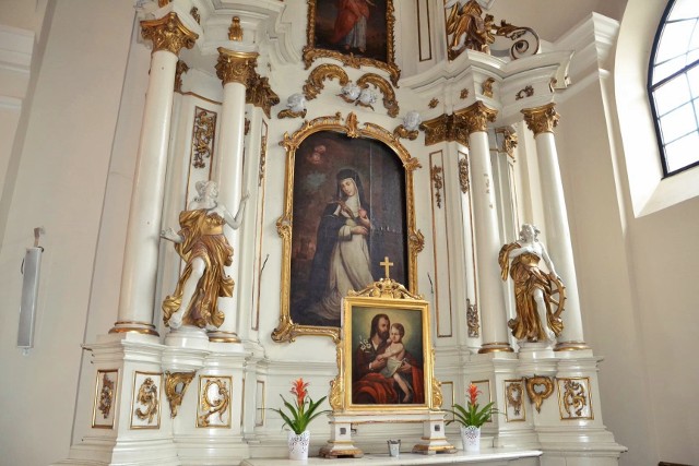 Ołtarz pw. św. Katarzyny w bazylice oo. dominikanów w LubliniePrzed podjęciem prac konserwatorskich
