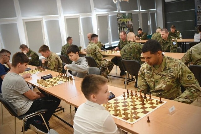 Turniej szachowy o puchar dowódcy 21 Brygady Strzelców Podhalańskich.