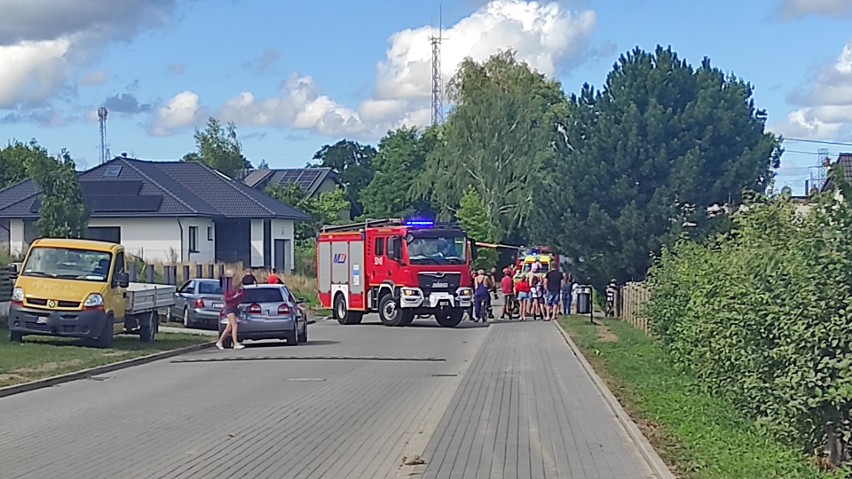 Akcja ratunkowa na ul. Filtrowej w Sławnie. Lądował śmigłowiec LPR