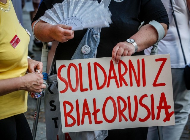 Gesty solidarności z Białorusią płyną z wielu zakątków Polski.