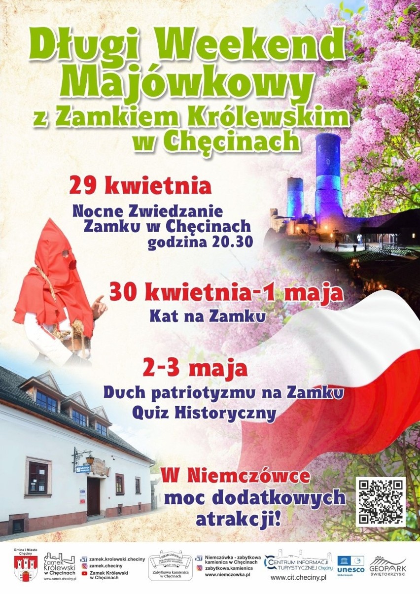 Majówka w Chęcinach. Szykuje się wspaniały weekend na Zamku Królewskim w Chęcinach, będzie też rajd rowerowy