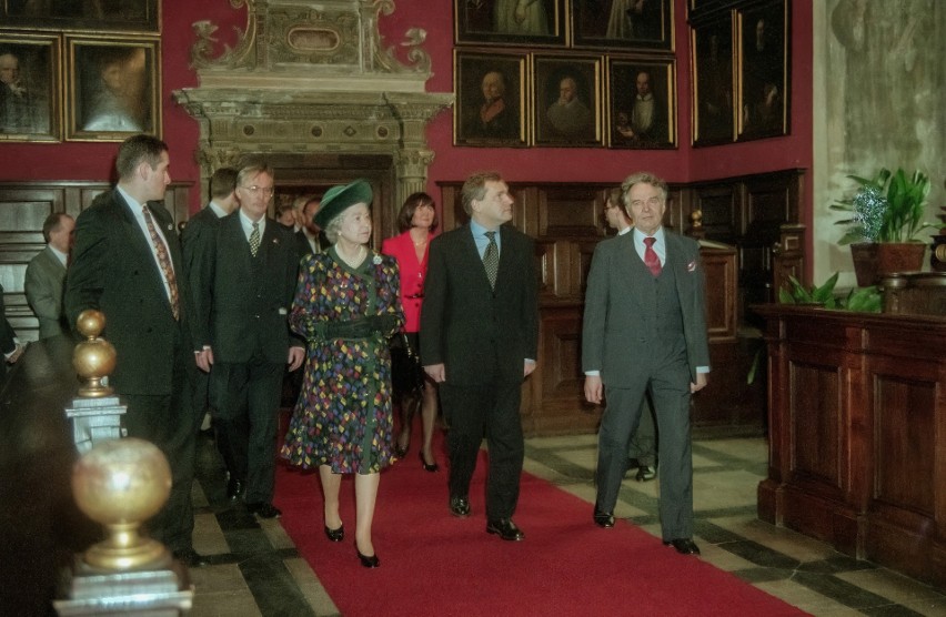 Królowa Elżbieta II w Krakowie w 1996 roku